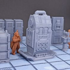 Sci-Fi Power Station - Sci-Fi Power Station - FDM Print - GriffonCo 3D Printed Miniatures & Gifts - EC3D / Heros Hoard Dnd Accessories, Wargaming Table, Pallet Crates, Scatter Terrain, 28mm Miniatures, Dnd Miniatures, Wargaming Terrain, Fantasy Miniatures, Miniature Games