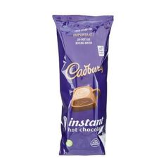 Cadbury Instant Hot Chocolate 7pk Hot Chocolate Cadbury Cadbury Hot Chocolate, Instant Hot Chocolate, Drinks Machine, Chocolate Craving, Hot Chocolate, The Go, Snack Recipes, Food And Drink