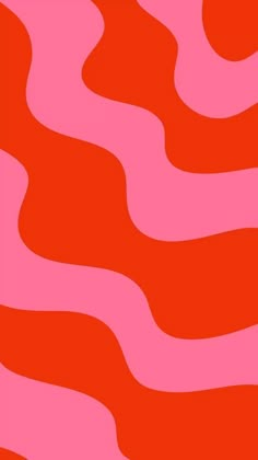 an abstract pink and red background with wavy lines in the shape of waves on top of each other