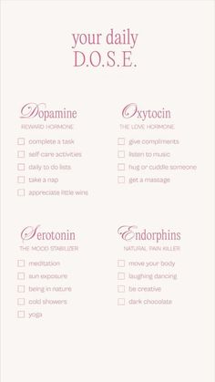 Dopamine List Ideas, Healthy Dopamine Activities, Dopamine Cleanse, Dopamine Journal, Dopamenu Ideas, Girl Journaling Aesthetic, Healthy Dopamine, Dopamine List, Dopamine Menu Ideas