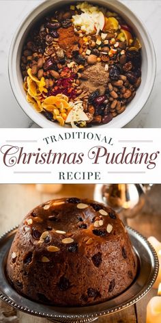 traditional christmas pudding recipe with nuts and dried fruit