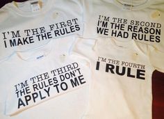 Set of 4 Sibling Rules T Shirts Brothers or by WeeCustomDesigns Funny Kids Shirts Boys, Disney Shirts Family, Quote Shirts Fashion, Funny Disney Shirts, Brother Birthday Quotes, Quote Shirts, Kids Shirts Boys, Funny Kids Shirts, Greek Shirts