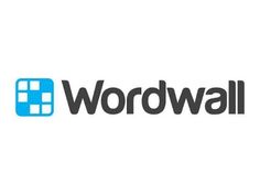 the wordwall logo is shown in black and blue, with an image of a phone on