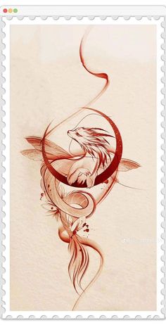 a postage stamp with an eagle on it's face and swirls in the background