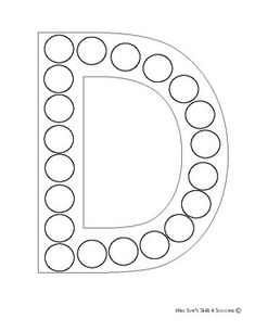 the letter d is made up of circles