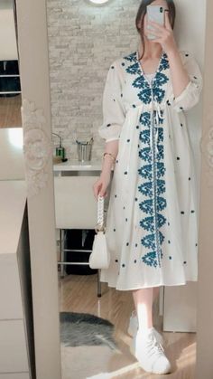 Outfit Ideas Indian, Onepiece Dress, Modest Girly Outfits, Simple Frocks, Mode Zara, 2024 Outfits, Dress Book