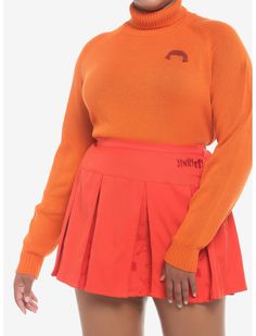 Scooby-Doo! Velma Turtleneck Sweater Plus Size Cartoon Nickelodeon, Scooby Doo Costumes, Velma Scooby Doo, Plus Size Hot, Pop Culture Outfits, Culture Outfits, Sweater Plus Size, Sweater Plus, Girls Sweater