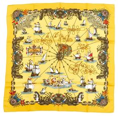 Hermes Silk Scarf Carre 90  "VOILES DE LUMIERE" Yellow Silk Scarf Brand : HERMES Design by Joachim Metz  Issued 1995 Item : Scarf Size : 90cm * 90cm Material : 100% Silk Condition Score: A-B+ -- Buying Guide -- If you are buying a gift or an item in very good condition, we recommend that you choose at least B+ condition or higher. B condition is for daily use, C-D condition is too bad for daily use. (For the same type of item, the higher the price, the better the condition.) [Condition Rate] S o Yellow Silk Scarf, Hermes Silk Scarf, Hermes Design, Hermes Silk, Yellow Silk, Buying Guide, Silk Scarf, Scarf Wrap, Scarf Accessory