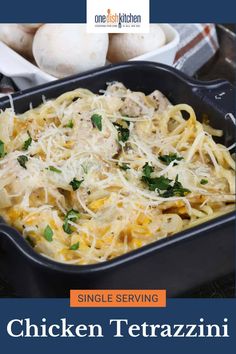 chicken terazini casserole with parmesan cheese