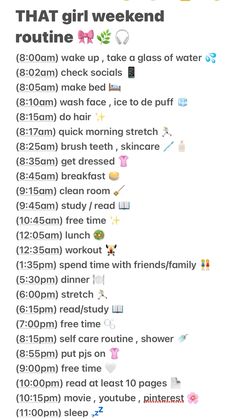 #thatgirlweekendroutune#thatgirlfeed#aesthetic #routine my perfect routine Daily Routine Kids, Weekend Routine, Aesthetic Routine, Perfect Routine, Morning Routine Productive