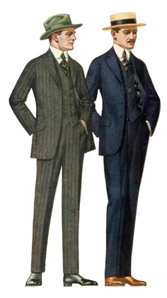 1915 Fashion, 1920s Mens Fashion, Fashion Stock Images, Image Vintage, 1910s Fashion, Big Men Fashion, Fashion Illustration Vintage, 20th Century Fashion, Free Fashion