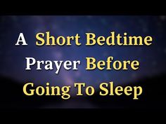 a short bedtime prayer before going to sleep with stars in the sky behind it