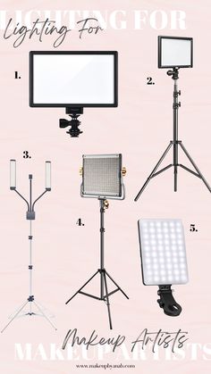 Pro Series: Lighting For Makeup Artists - Makeup by Ana B Simple Makeup Studio Ideas, Makeup Studio Lighting Ideas, Makeup Room Ideas For Salon, Makeup Artist Wall, Business Suite Design, Makeup Artist Lights, Basement Makeup Studio, Makeup Artist Supply List