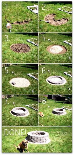 how to build a fire pit in the yard