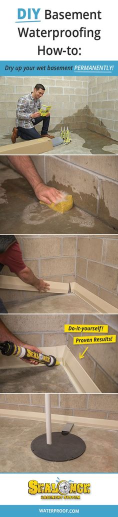 the instructions for how to install basement waterproofing and how to use it in your home