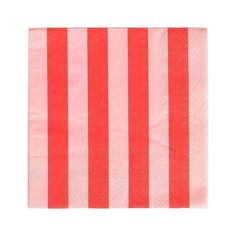 red and white striped napkins on a white background