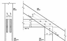 an architectural drawing shows the details of a stair case and how it is made out of wood