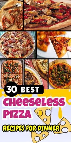 Think pizza needs cheese? Think again! These recipes prove you can have a flavorful pie without the dairy.