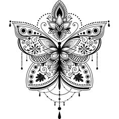 a black and white drawing of a flower with intricate designs on it's petals