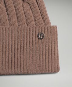 Aaaahhhh. Thick, Plushy, And Oh-So-Soft, This Cozy Beanie Is Self-Care You Can Wear. Designed For Casual. | Women's Cable-Knit Pom-Pom Beanie Pom Pom Beanie Hat, Tennis Shop, White Beanies, Winter Beanie, Pom Beanie, Leggings Shop, Knit Beanie, Hat Designs, Beanie Hats