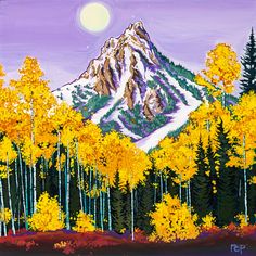 Ross Pk Aspens.jpg Montana Art, Aspen Art, Green Moon, Moon Setting, Watercolor Projects, Red Carpets, Forest Floor