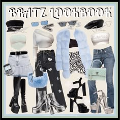 Baddie Bratz Outfits, Modest Bratz Outfits, Brats Outfit Aesthetic, Bratz Core Outfit, Bratz Bachelorette, Bratzcore Outfits