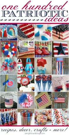 an image of patriotic crafts and decorations