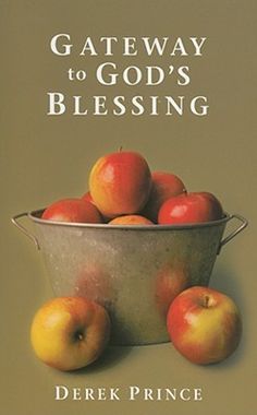 a book cover with apples in a bucket and the title gateway to god's blessing