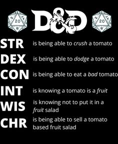 a black and white poster with the words d & d in different font styles on it