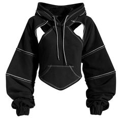 Techwear Hoodie, Big Size Fashion, Hip Hop Hoodies, Hoodie Hood, Aesthetic Hoodie, Crop Top Hoodie, Cropped Pullover, Crop Sweatshirt, Character Outfits