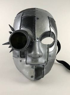 Venetian Full Face Mask - Futuristic Iron Full Face Punk Masks And Prosthetics For Cosplay, Punk Style Full Face Masks And Prosthetics For Cosplay, Punk Full Face Mask For Cosplay, Steampunk Mask For Cosplay Events, Steampunk Mask For Cosplay, Punk Full Face Masks For Costume Party, Punk Style Costume Mask, Steampunk Mask For Costume Party, Steampunk Masks And Prosthetics For Cosplay And Carnival