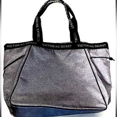 Nwt Victoria’s Secret Logo Gray Tote Bag, Carry-On, Travel, Gym, School Bag, Overnight Weekend Bag Brand New With Tags Attached. Perfect For Weekends , Shopping Trips, Overnights, Travel, Work, Gym, Or School. Makes A Great Gift. Sos 17 Ous Os Trendy Gray Travel Bag, Gray Zipper Bag For Shopping, Gray Large Capacity Bags For Shopping, Sporty Shopping Bag With Removable Pouch, Gray Tote Bag For Shopping, Sporty Large Capacity Shoulder Bag For Shopping, Sporty Gray Shoulder Bag For Travel, Gray Tote Bag With Removable Pouch, Gray Tote Bag With Zipper Pocket