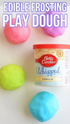 edible frosting play dough for kids to make