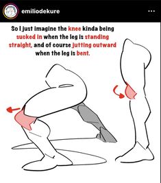 an image of a man doing push ups on his knees with the caption, so i just imagine the knee kinda being stuck in when the leg is standing straight and of course