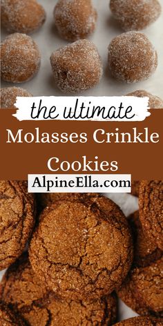 the ultimate molasses crinkle cookies recipe