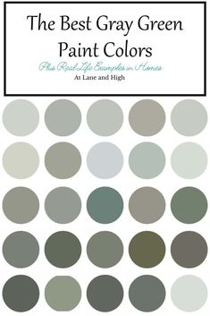 the best gray green paint colors