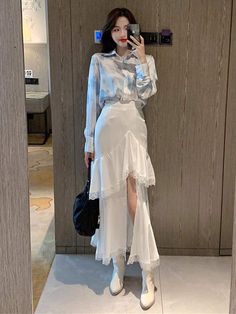 Fashion Style Aesthetic, Korean Fashion Dress, Korean Girl Fashion, Ex Machina, Style Aesthetic, Looks Chic, Kpop Fashion Outfits, Kpop Fashion, Teen Fashion Outfits