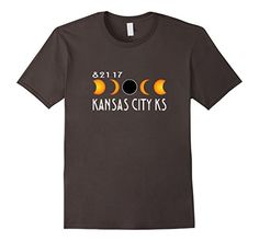 Kansas-City-Kansas-Total-Solar-Eclipse-2017-T-Shirt Solar Eclipse Shirts, Grungy Style, Camping Hair, Flag Day, Sarcastic Shirts