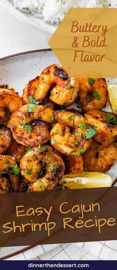 easy cajun shrimp recipe with buttery and bold flavor is an easy dinner idea