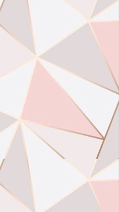 an abstract pink and white background with triangles