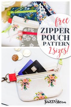 the zipper pouch pattern is easy to sew and can be used as a purse