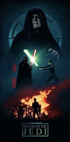 the poster for star wars return of the jedi