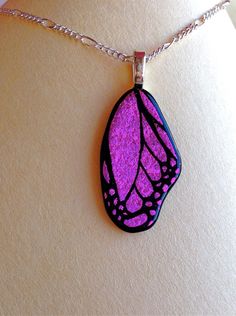 Etched Dichroic Butterfly Pendant: Purple/  Pink by jamiewhite88 https://www.etsy.com/listing/168845495/etched-dichroic-butterfly-pendant-purple?ref=shop_home_active_10 Glass Jewellery