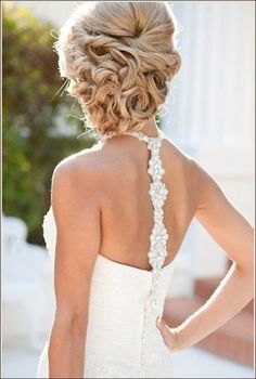 Elegant Wedding Updos For Long Hair - Wedding Inspirations Bride Hair Styles, Bride Hair, Wedding Hairstyles Updo, Wedding Hair And Makeup, Curled Hairstyles, Hair Dos, Prom Hair, Hair Updos