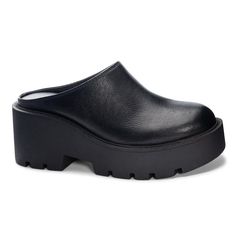 R-Test Smooth Mule Black Platform Clogs, Womens Clogs And Mules, Clogs And Mules, Black Slip On, Platform Clogs, Platform Block Heels, Suede Mules, Dirty Laundry, Slip On Mules