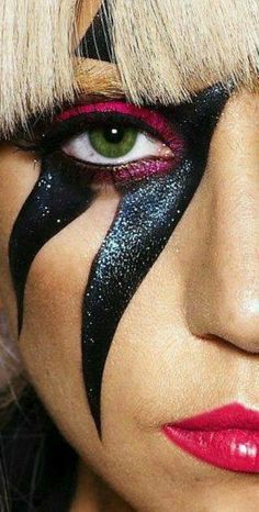 80s Rocker Makeup, 80s Rock Makeup, Rocker Makeup, Glam Rock Makeup, Rock Makeup