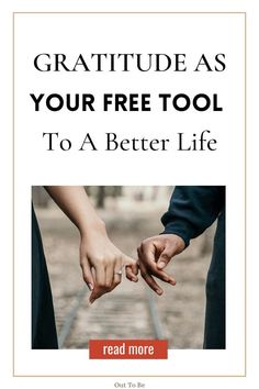 two people holding hands with the text, great attitude as your free tool to a better life