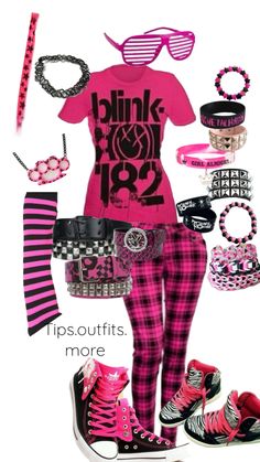 Scene Queen Outfit, Scene Kid Fashion, Vibrant Clothes, Knee High Converse, High Converse, Goth Fashion Punk