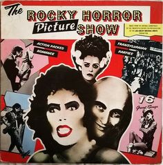 the rocky horror picture show is shown in this poster from 1971, with an image of two