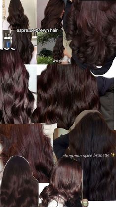 Cherry Brown Hair, Cherry Hair Colors, Curly Hair Care Routine, Brown Hair Looks, Brown Hair Inspo, Hair Color Streaks